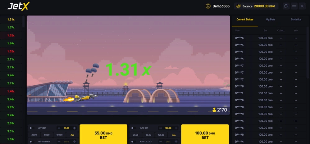 JetX demo