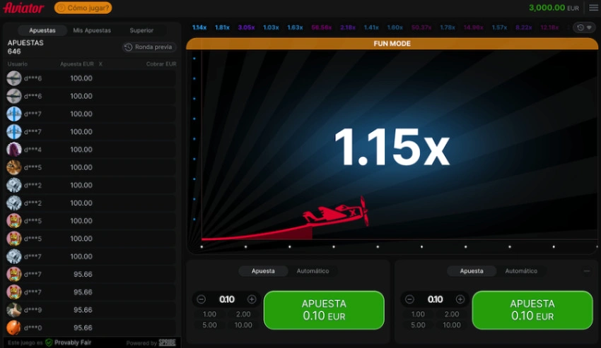 JetX Aviator demo